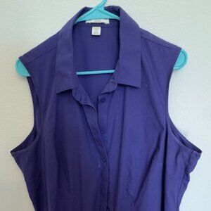 Coldwater Creek No Iron sleeveless shirt